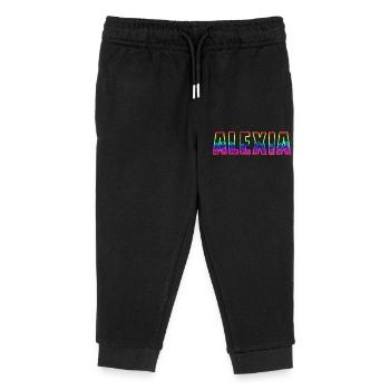 Alexia RS Rainbow - Kids Organic Sweatpants by Stanley/Stella - black - Front
