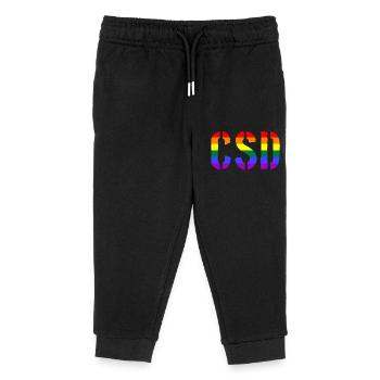 CSD - Christopher Street Day - Gay - Lesbienne - Pantalon de jogging enfant bio Stanley/Stella - noir - Devant