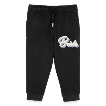 Retro Braut Bachelorette Teil Geschenk für Frauen - Kinder Organic Jogginghose Mini Mover von Stanley/Stella - Schwarz - Vorne