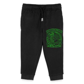 La permaculture est la réponse - Pantalon de jogging enfant bio Stanley/Stella - noir - Devant