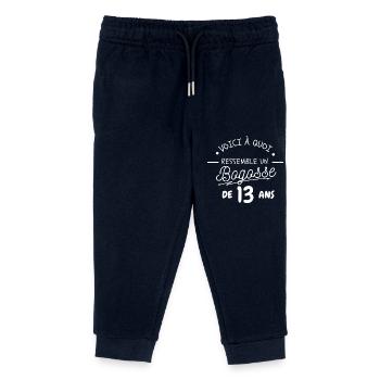 13-YEAR-OLD BOY - Kids Organic Sweatpants by Stanley/Stella - navy - Front