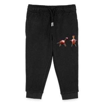 chestnut figures - Kids Organic Sweatpants by Stanley/Stella - black - Front