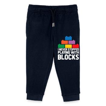 Brick Builder Brick Building Master Builder - Kids Organic Sweatpants by Stanley/Stella - navy - Front