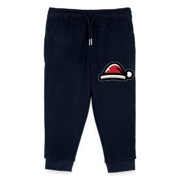 Chapeau de Père Noël - Pantalon de jogging enfant bio Stanley/Stella - marine - Devant
