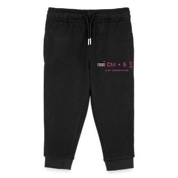 Ctrl+S is My Superpower - Programming Expert - Kids Organic Sweatpants by Stanley/Stella - black - Front