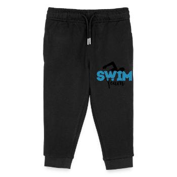 Swim team Schwimm Team Wettkampf - Kinder Organic Jogginghose Mini Mover von Stanley/Stella - Schwarz - Vorne