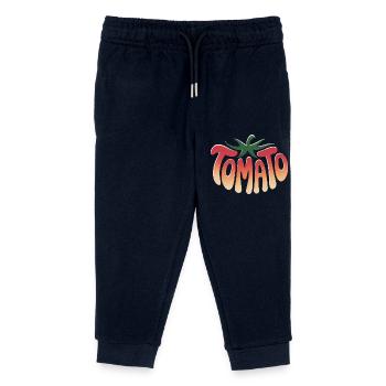 Tomate - Cooles Gemüse Logo - Kinder Organic Jogginghose Mini Mover von Stanley/Stella - Navy - Vorne