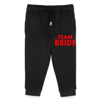 Team bride - Kinder Organic Jogginghose Mini Mover von Stanley/Stella - Schwarz - Vorne