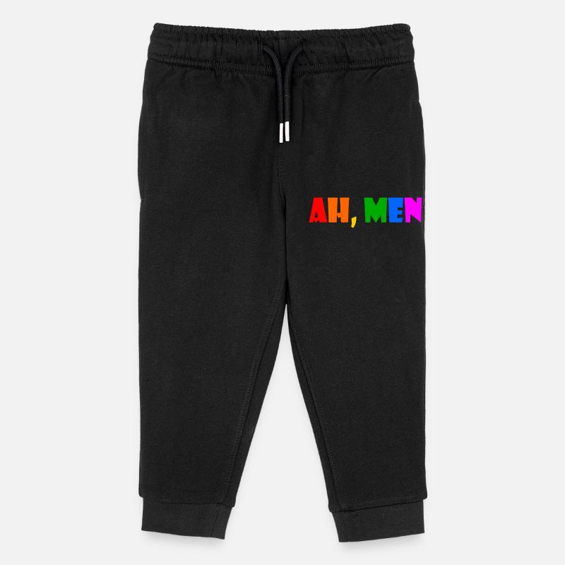 Ah men - Pantalon de jogging enfant bio Stanley/Stella - noir