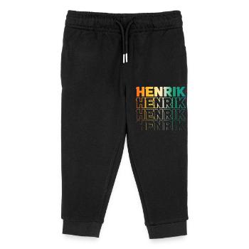 Henrik - Kinder Organic Jogginghose Mini Mover von Stanley/Stella - Schwarz - Vorne