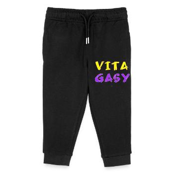 MDG Vita Gasy 01 - Pantalon de jogging enfant bio Stanley/Stella - noir - Devant