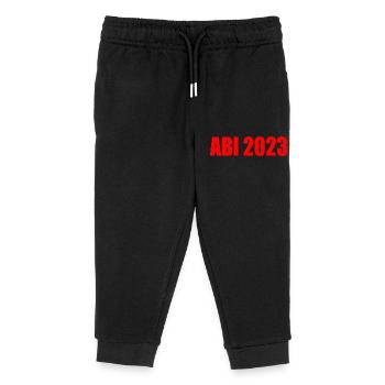 Abi 2023 - Kinder Organic Jogginghose Mini Mover von Stanley/Stella - Schwarz - Vorne