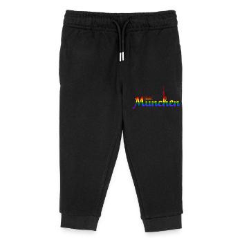 Munich Pride - Pantalon de jogging enfant bio Stanley/Stella - noir - Devant
