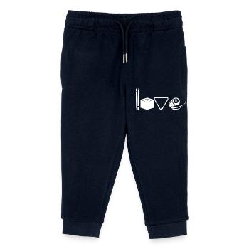 Love Billiards - Kids Organic Sweatpants by Stanley/Stella - navy - Front