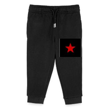 étoile rouge - Pantalon de jogging enfant bio Stanley/Stella - noir - Devant