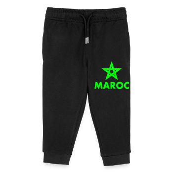 Morocco - Kids Organic Sweatpants by Stanley/Stella - black - Front