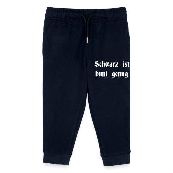 Schwarz ist bunt genug - Kinder Organic Jogginghose Mini Mover von Stanley/Stella - Navy - Vorne