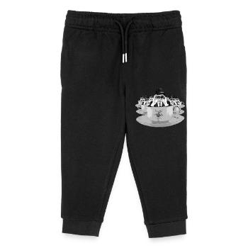 flying saucers - Kids Organic Sweatpants by Stanley/Stella - black - Front
