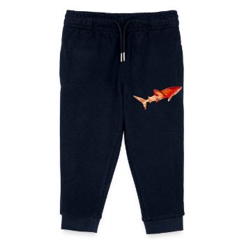 Whale shark red gold - Kids Organic Sweatpants by Stanley/Stella - navy - Front