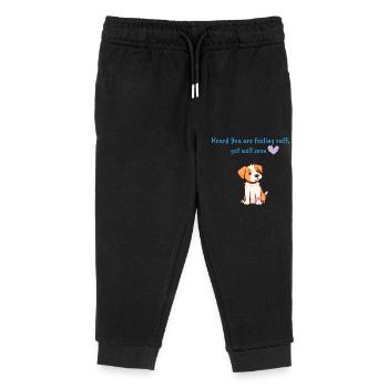 Entendu Vous vous sentez mal - Pantalon de jogging enfant bio Stanley/Stella - noir - Devant