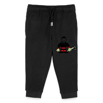 Bûcheron Holzfäller - Pantalon de jogging enfant bio Stanley/Stella - noir - Devant