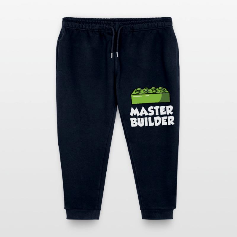Constructeur de briques Bâtiment en briques Maître constructeur Pantalon de jogging enfant bio Stanley/Stella