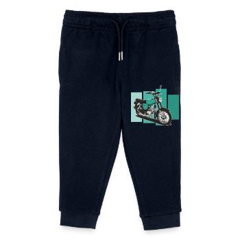 S51 (turquoise) // Illustration - Kids Organic Sweatpants by Stanley/Stella - navy - Front