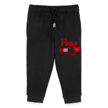 papa loading 2025 - Kinder Organic Jogginghose Mini Mover von Stanley/Stella - Schwarz - Vorne