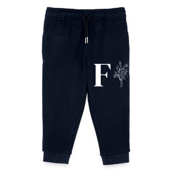 Minimalist flowers - Kids Organic Sweatpants by Stanley/Stella - navy - Front