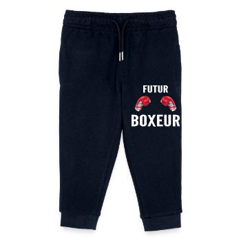 Zukunft Boxer - Kinder Organic Jogginghose Mini Mover von Stanley/Stella - Navy - Vorne