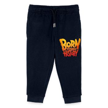 Geboren, um Geschichte zu schreiben - Kinder Organic Jogginghose Mini Mover von Stanley/Stella - Navy - Vorne