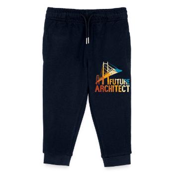Architecte - Pantalon de jogging enfant bio Stanley/Stella - marine - Devant