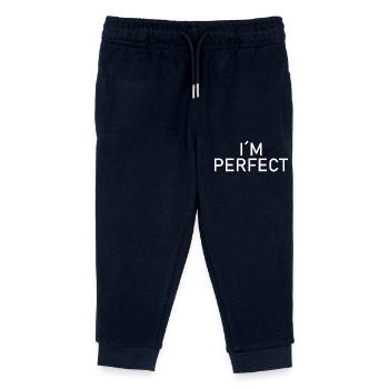 I am perfect - Kids Organic Sweatpants by Stanley/Stella - navy - Front