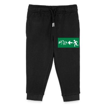 mountains - Kids Organic Sweatpants by Stanley/Stella - black - Front
