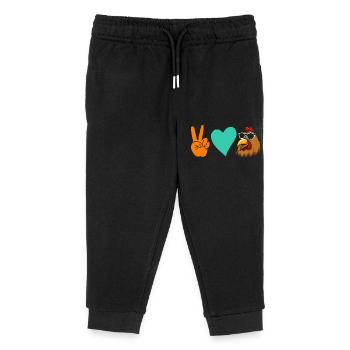 Chickens Hen - Kids Organic Sweatpants by Stanley/Stella - black - Front