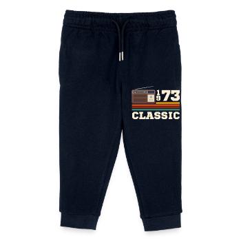 Jubiläum 1973 Retro-Klassiker - Kinder Organic Jogginghose Mini Mover von Stanley/Stella - Navy - Vorne