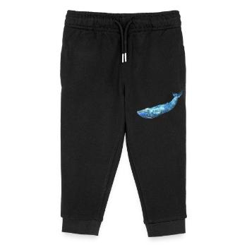 WHALE - Kids Organic Sweatpants by Stanley/Stella - black - Front