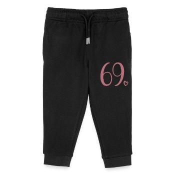 Süße Nummer 69, 69 Jahre alt, 69. Geburtstag Geschenk - Kinder Organic Jogginghose Mini Mover von Stanley/Stella - Schwarz - Vorne