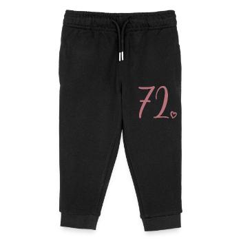 Süße Nummer 72, 72 Jahre alt, Geschenk zum 72. Geburtstag - Kinder Organic Jogginghose Mini Mover von Stanley/Stella - Schwarz - Vorne