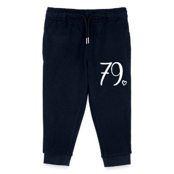 Süße Nummer 79, 79 Jahre alt, Geschenk zum 79. Geburtstag - Kinder Organic Jogginghose Mini Mover von Stanley/Stella - Navy - Vorne