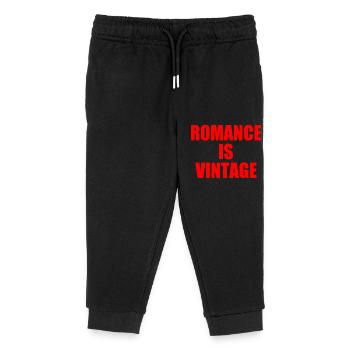 romance is vintage - Kids Organic Sweatpants by Stanley/Stella - black - Front