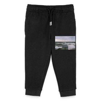 Tempête - Pantalon de jogging enfant bio Stanley/Stella - noir - Devant