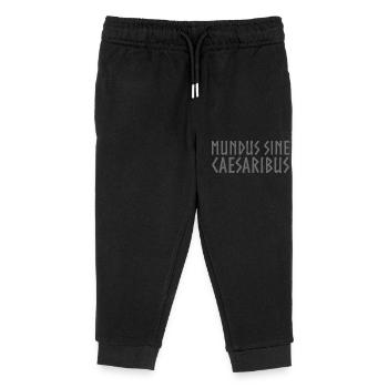 Mundus Sine Caesaribus Zitat Latein - Kinder Organic Jogginghose Mini Mover von Stanley/Stella - Schwarz - Vorne
