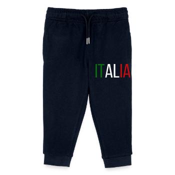 Drapeau de l’Italie, fierté italienne - Pantalon de jogging enfant bio Stanley/Stella - marine - Devant