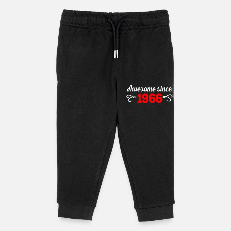 Génial1966 - Pantalon de jogging enfant bio Stanley/Stella - noir