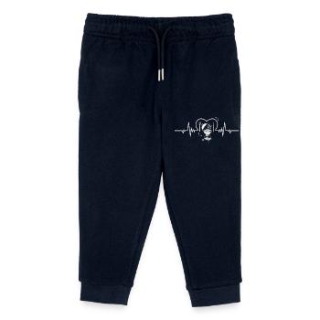 Grill Love Heartbeat BBQ Grill Master Gift - Pantalon de jogging enfant bio Stanley/Stella - marine - Devant