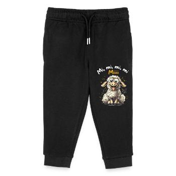 Mi Mi Mi Mi Miii - Funny Sheep Design - Kids Organic Sweatpants by Stanley/Stella - black - Front