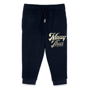 Muay Thaï - Pantalon de jogging enfant bio Stanley/Stella - marine - Devant