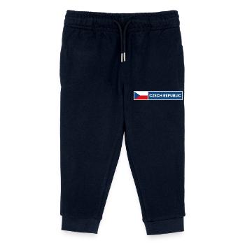 Czech National Flag - Kids Organic Sweatpants by Stanley/Stella - navy - Front