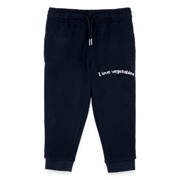 I love vegetables - Kids Organic Sweatpants by Stanley/Stella - navy - Front